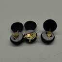 Hidden Shackle Padlock, Aluminum Alloy Hockey Puck Padlock with Stainless Steel Accessories, Designed for Outdoor use Including Truck Trailer and Gate,3 Padlocks Keyed Alike