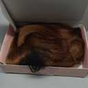 N NAYASA Light Brown Wigs for Women Brown Wig with Bangs 24‘’Ombre Brown Wig with Dark Roots Long Layered Wig Heat Resistant Synthetic Wig Natural Looking Wigs for Daily Party Use