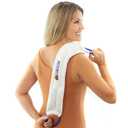 Bed Buddy Hot and Cold Neck Wrap, White - Microwavable Heating Pad & Cold Pack for Neck, Sore Muscles - Moist Heat Therapy Wrap