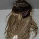 HAIRCUBE 13x6 HD Transparent Lace Front Wig, Ash Blonde Long Straight Synthetic Wig Glueless Wig with Natural Density Hairline & Adjustable Cap (#TT4/613/188)