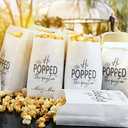 He Popped the Question Popcorn Engagement Party Favors Popcorn Bags,Wedding Bridal Shower Engaged Goody Snack Treat Bags Grease Resistant