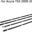 Car 4Pcs Outside Window Weatherstrip Seal Belt Moulding fits for Acura TSX 2009 2010 2011 2012 2013 2014 72410-TL0-003