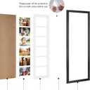 8x26 Collage Frame with 6 Openings 4X6 Pictures, Multiple Picture Frame with Mat, Wall or Tabletop Decor, Black Wood Grain,2 Pack