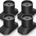 ICERO Baby Gate Extender Wall Protector (4 Pack) Pressure Mounted Gates Extension Kit Extends 1.1-3.5 inches Child Safety Gates and Protect Walls & Doorways from Pet & Dog Gates,Work on Stairs,Black