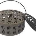 Mosquito Coil Holder, Portable Metal Mosquito Coil Burner, Mosquito Incense Holder with Handle for Home or Outdoor(Cat Paw Cutout Design)