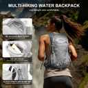 IX INOXTO Hydration Backpack, 18L Lightweight Hiking Backpack with 2L Water Bladder Daypack Women Men, Water Backpack Insulated Hydration Pack for Hiking, Running, Festival, Cycling