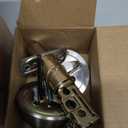 1 Side Keyed Deadbolt Lock,Single Cylinder Dead Bolt, Satin Nickel Round Exterior Keyed Front Entry Inside Door Deadbolt, 2 Pack