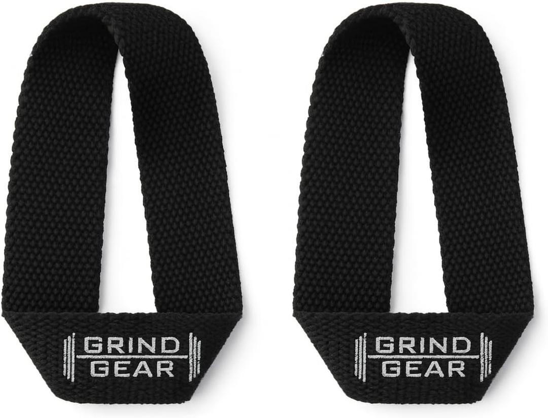 Deadlift Straps, Professional Weight Lifting Wrist Straps, Multipurpose, Heavy Duty Cotton, Black