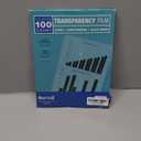 Samsill 100 Pack Transparent Printer Sheets, Projector Film, Clear Transparency Film for Laser Jet Printers, 8.5 x 11 Inch Sheets - Black Image Only,