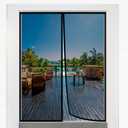 Magnetic Screen Door for 72"x80" French Door, Durable Fiberglass Double Door Screen Mesh Curtain Fits Door Opening up to 70" x79 Keep Bugs Out