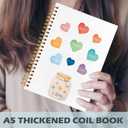 Yhtrg I Am Inspirational Spiral Notebooks, Boho Heart Affirmation Journaling Notebook, Motivational Journals for Writing, Therapy Office Supplies, Positive Encouragement Gifts for Women, 5.5x8.3 Inch