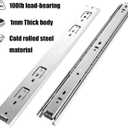 10 Pair of 16 Inch Drawer Slides,100 LB Capacity Full Extension Side Mount Drawer Rails
