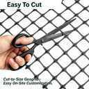 Geogrid for Retaining Wall, 3ft x 164ft Bi-Directional Heavy Duty Gravel Grid, Durable Soil Stabilization Reinforcement for Driveway, 2.1×2.1cm Mesh Size, Black