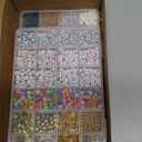 Goldwise Friendship Bracelet Kit 3 Boxes-6240 Pcs 48 Colors Bracelet Making Kits with Clay Beads, 2880 Pcs 4mm Glass Seed Beads and 960 pcs A-Z Letter Beads with Charms for Party Birthday Gift