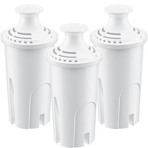 WSKFDTI Water Filter Replacement for Brita Water Pitchers and Dispensers, Classic 35557, Ob03, Mavea 107007 and More, Reduce Chlorine and Bad Taste, Lasts Two Months or 40 Gallons, Includes 3 Filters