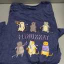 Hanukkah Shirt Women Bow Menorah Candles Hanukkah T-Shirt Jewish Menorah Chanukah Tee Tops 2XL