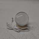 Flexzion 3D Moon Crystal Ball Night Light - LED Light Hologram Glass Lamp with Solid Wood Base, USB Powered Crystal Ball Lamp with Adjustable Brightness for Home Decor Display Gift, 2.4inch(60mm)