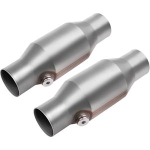 AUTOSAVER88 ATCC0011 [2 Pack] 2.5" Inlet/Outlet Universal Catalytic Converters (EPA Compliant)