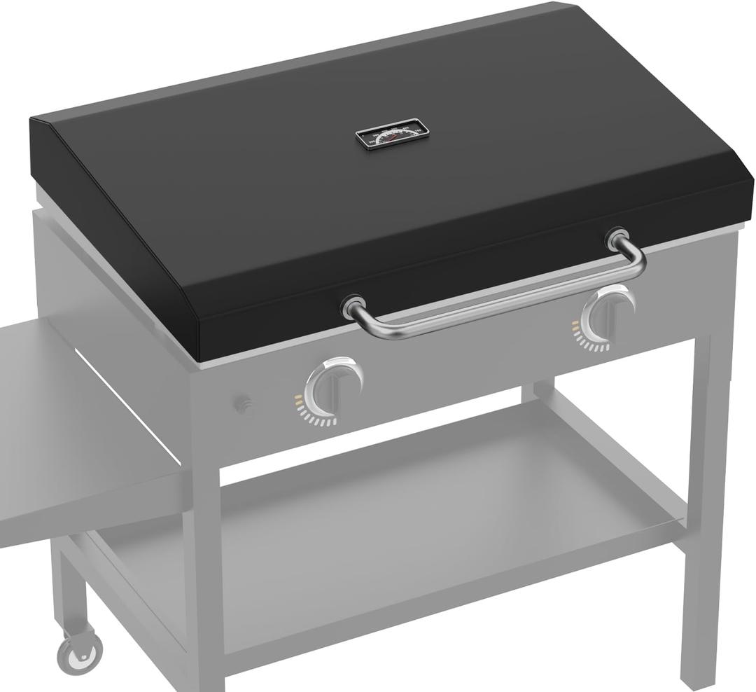 Upgraded Hinged Lid for Blackstone 28-inch Griddle 1517 1605 1853 1924 1885 1803 1839 1856 1983 2094, Hard Cover Hood for Blackstone 28" Griddle, Universal Lid for Most Brand 28-Inch Griddles