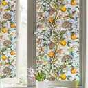 Window Privacy Film Stained Glass Films Window Clings with Rainbow Effect, Room Decor Static Cling, Decorative Blackout Tint for Home,Bathroom, Door & Car Skylight Shade Stickers(31.5 x 78.7 Inch)