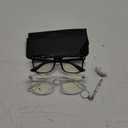 livho High Tech Blue Light Glasses - Advanced Blue Light Blocking Computer Glasses - Screen Fatigue & UV Protection (*B1 Light Black+clear)