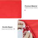 2 x Demao Christmas Wrapping Paper Holder, Wrapping Paper Storage Bag for Christmas Rolls, Resistant 41 inch Organizer Storage Container, Stores up to 25 Standard Rolls (Red)