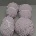 Chunky Chenille Yarn Velvet Soft Super Bulky Size 6 for Crocheting Knitting, Baby Blanket Yarn, 100g 71 Yds per Skein, Easy to Use for Scarves, Amigurumi, Crafts (4, Light Purple)