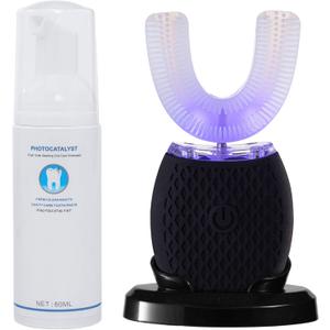 Ultrasonic Toothbrush for Adult Automatic Toothbrush 30'' Automatic Timer Wireless Charging Washable Travel Home Dual-use