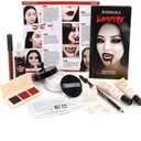 Halloween Vampire Makeup Kit, Complete Vampire SFX Make Up Set with Vampire Teeth Fangs, Fake Blood and White Foundation for Cosplay, Costume Party, Stage, Movies & Theater