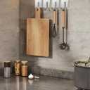 Adhesive Hooks, 8 Pack Towel Hooks Wall Hooks for Hanging, Stick on Hooks, Adhesive Towel Hooks for Bathroom Door Hanger Kitchen Closet Cabinet Stainless Steel-Brushed Nickel