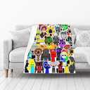 FINENESS SINCE 1988 Game Cartoon Printed Blanket for Boys Gamer Cartoon Throw Blanket for Boys Birthday Gift Home Fleece Throw Blankets for Couch Bed Sofa Gamer Blanket 60"x50"