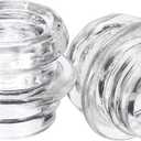 Hoowen 2 Pack Coffee Percolator Glass Top Replacement, Clear Coffee Filter Glass Knob for Electric and Stove Pots, HeatResistant Percolator Parts Camping Accessories for Coffee Filter and Makers