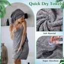 Mixweer 16 Pieces Bath Towels Sets Quick Dry Towel Set for Bathroom Included 4 Bath Towels 4 Hand Towels and 8 Washcloths Absorbent Bath Towel Sets Coral Velvet Towel for Shower Spa Hotel(Dark Color)