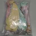 GLOBLELAND 4 Pcs 4 Colors Doll Curly Wig Hair 7.8 inch Downy Gradient Long Hairs for Making Dolls Wigs Fashion Soft Flexible Synthetic Extension Dolls Accessories for DIY BJD Doll Making Craft (Colorful)