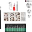 Professional Engraving Pen, Suitable for Metal, Wood, Glass and Plastic, Customizer Engraving Pen Made for DIYers and Gifters, Customized Engraving Pen Set(Black, Set C)