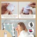 14 Bulbs LED Vanity Lights for Mirror, 3000K 4000K 6500K & 10-Brightness, Wire Length Adjustable, USB Cable, Hollywood Mirror Lights for Makeup Dressing Room Bathroom, White