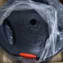 Fitvids Vinyl Standard 1-Inch Plate Weight Plate Set for Strength Training and Weightlifting 20LB