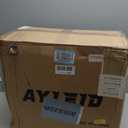 Ayleid Retractable Rubber Hybrid Garden Hose Reel, 1/2"x100ft Wall Mount