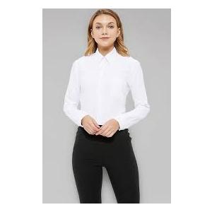 Button Down Shirt Women Long Sleeve Blouse Oxford Classic-Fit XL