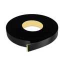Black PVC 1-1/2 inch x 25 ft Edge Banding Peel and Stick Strong Adhesive Edging Trim Flexible and Durable Veneer for Wood Cabinate Laminate Shelf Restoration