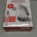 Sunbeam Contoured Heating Pad for Neck & Shoulder Pain Relief with Auto Shut Off Moist Heating Option 22 x 19 Grey