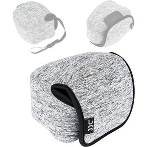 JJC Gray Neoprene Mirrorless Camera Pouch Case Bag, Ultra Lightweight Elastic Comfortable, Z50 Case, Z FC Pouch, Water Resistant, 143x120x110mm, Compatible with Nikon Z50 / Z FC+ 16-50mm Lens