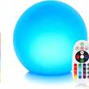 14-inch LED Globe Light, Large Outdoor Waterproof Ball Light for Events & Parties, RGB Color Changing Mood Lamp, Rechargeable Landscape Lighting