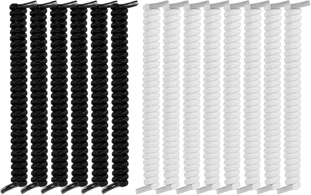 Pairs Elastic No Tie Shoelaces for Sneakers - LockLace Anti-Fall Flat Tieless Shoelaces for Adults - Quick Fit Elastic Bands for Running, Walking, Workout & Everyday Use