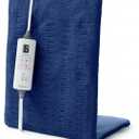 Sunbeam XL Heating Pad for Back Neck and Shoulder Pain Relief Auto Shut Off 6 Heat Settings Extra Large 12 x 24 Navy Ideal for Muscle Aches and Arthritis Pain