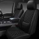 Full Coverage Leather Car Seat Covers Front Pair,Waterproof Seat Covers for Cars,SUVs Trucks, Car Seat Cushion,Car Seat Protector with 2 Seats