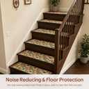 1Pcs Anti Slip Stair Rug - Vintage Pattern Carpet, Reusable Rugs for Home Stairs & Countertops, 29 * 10 inches