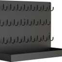 Key Holder for Wall, Metal Key Rack with 26 Hooks, 17" x13" Wall Mounted Key Hooks, Black Key Hanger for Garage, Car Dealer, Office, Hotel, Real Estate