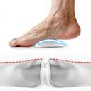 3 x Arch Support Inserts for Flat Feet Women, Gel Arch Cushions for Plantar Fasciitis, Adhesive Arch Pads for Pressure Relief and Foot Pain, 2 Height Options (Clear, Low)