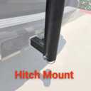 EEZ RV Products Hitch Mount Starlink Pole and Flagpole Holder - for Standard 2 Inch Hitch Receiver Hold up to 2.5 inch Pole Diameter